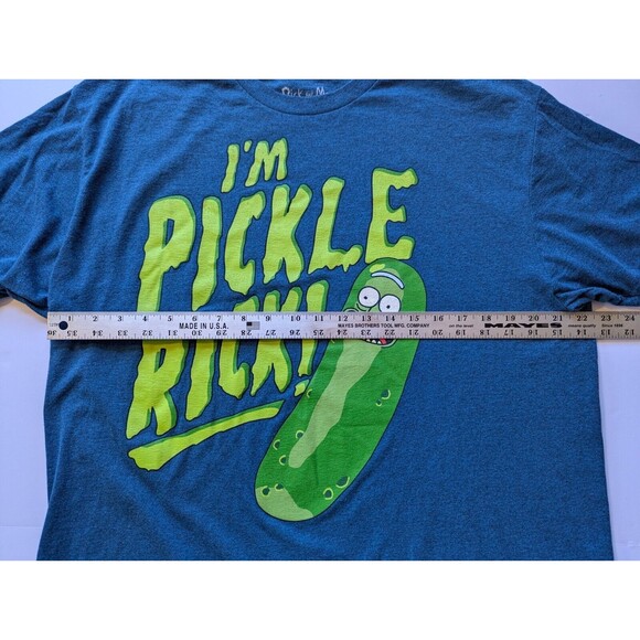 Rick and Morty I'm Pickle Rick T shirt XL Extra Large Mens Blue - Picture 6 of 9